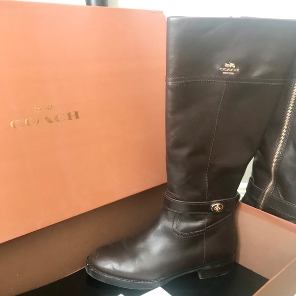 Coach leather riding boots size 9 great condition! - Picture 2 of 7